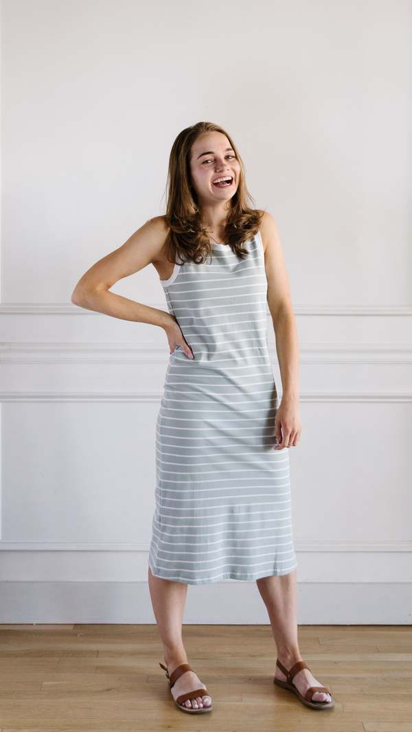strapless open back dress CELEST KNIT DRESS