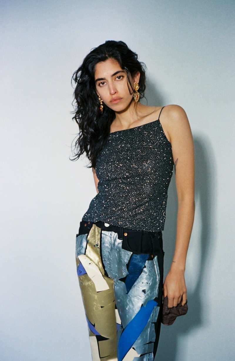 maryam nassir zadeh シースルータンクトップ BLANCA TANK, PEACH – Maryam Nassir Zadeh