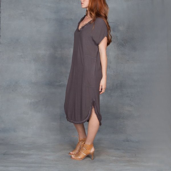 grey crepe dress A-line Maxi Stretch Crepe Elegant Mother of the Bride Dresses COCOMELODY CM0232, Dusty Sage