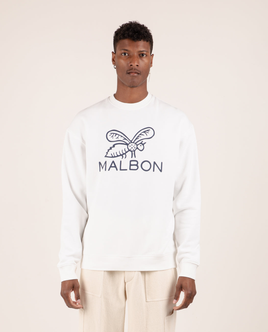 メンズウェア MALBON GOLF X WDS CREW NECK SWEAT Malbon Golf Trainer Oversized Sweatshirt with Collar free