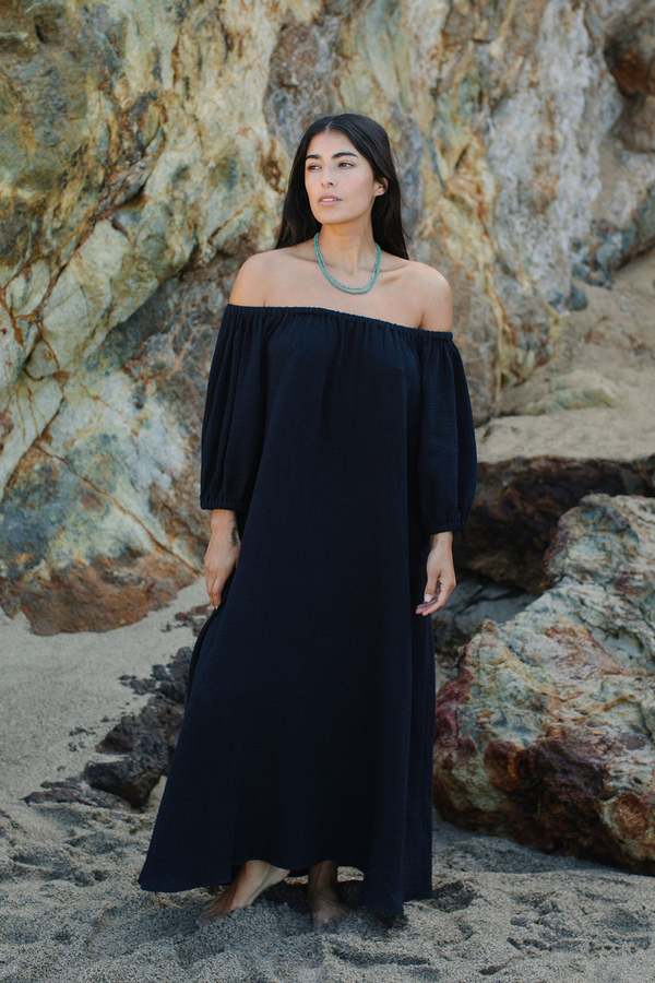 rachel pally off the shoulder dress Rachel Pally Gauze Lela Dress