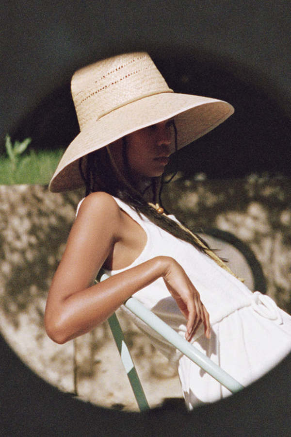 Lack of Color The Vista Hat in Natural & White The Vista Hat Natural | Lack of Color main image 4