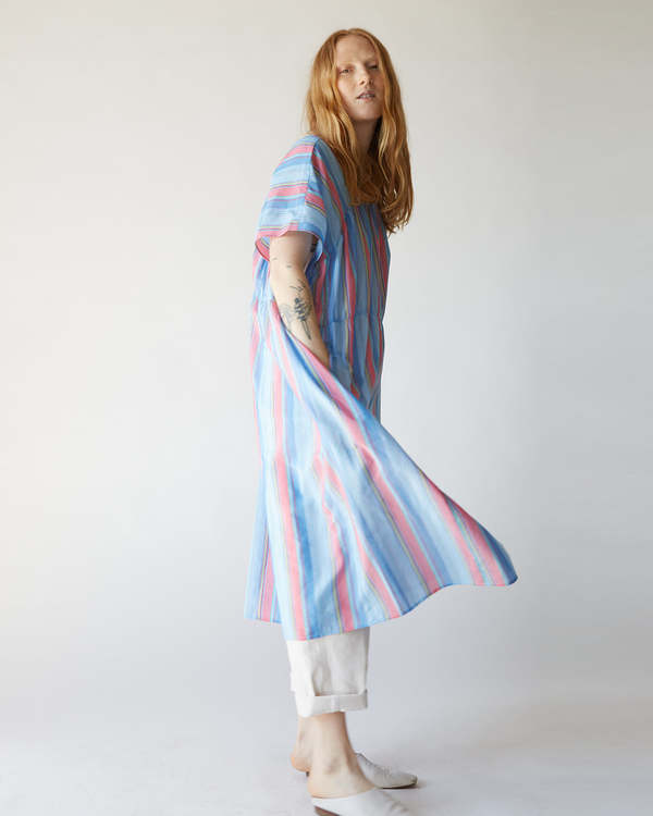 Atelier Delphine Lihue Dress - Blue/Red Stripe | Garmentory
