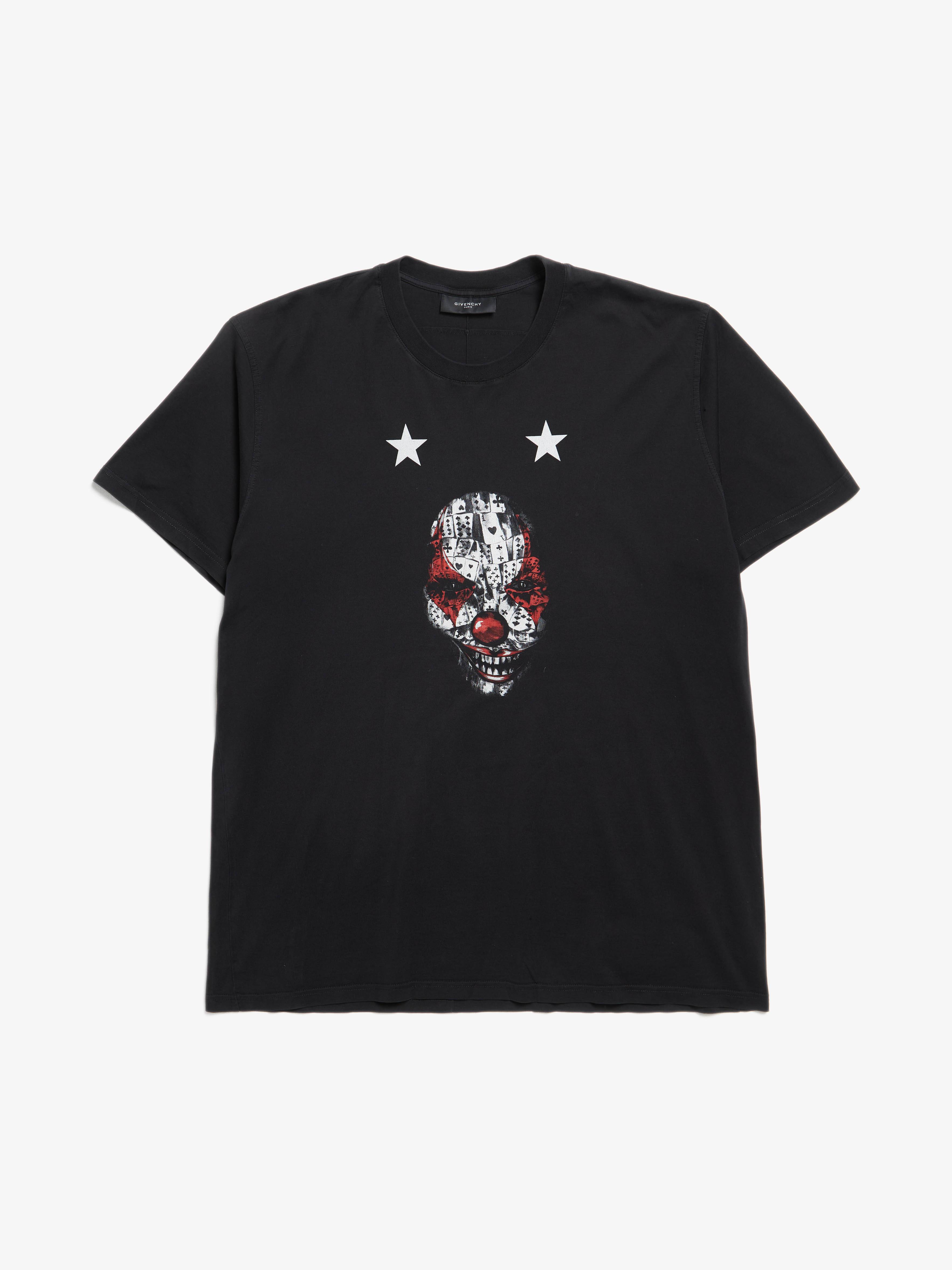 Givenchy Joker Printed Cotton T Shirt - Black | Garmentory