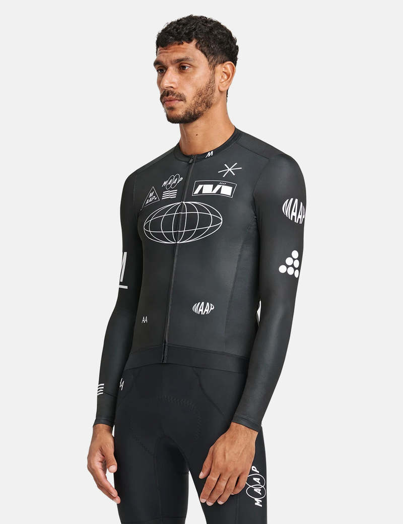 MAAP Axis Pro Jersey Long Sleeve - Black | Garmentory