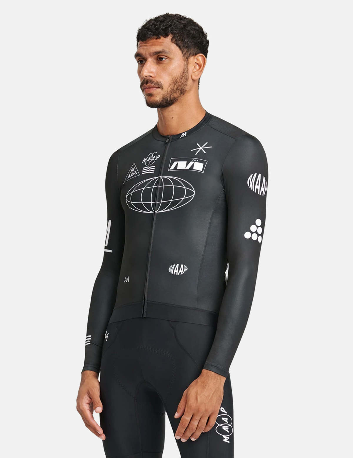 MAAP Axis Pro Jersey Long Sleeve - Black | Garmentory