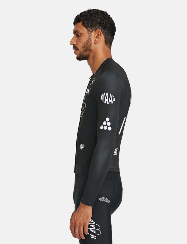 MAAP Axis Pro Jersey Long Sleeve - Black | Garmentory