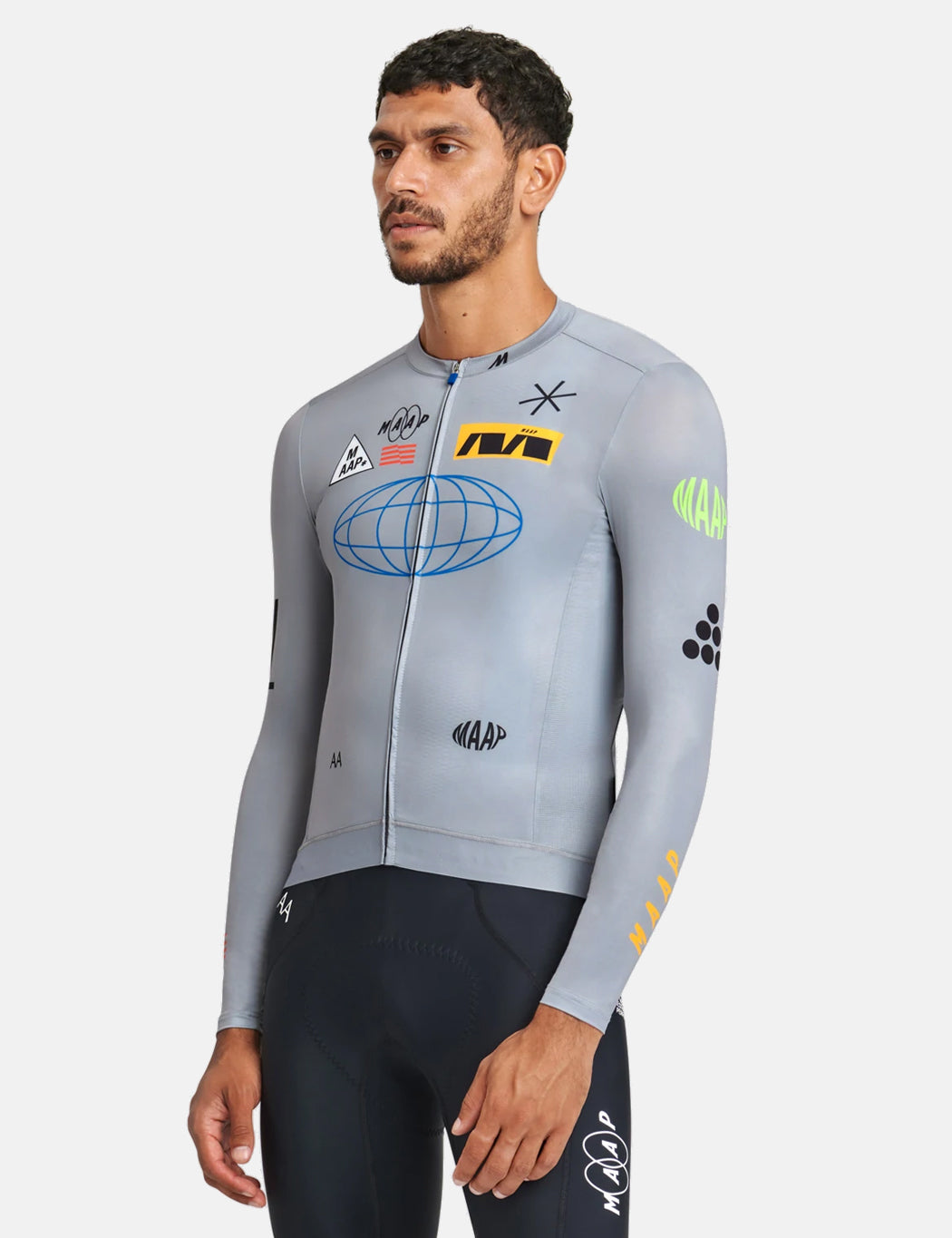 MAAP Axis Pro Jersey Long Sleeve - Storm Grey | Garmentory