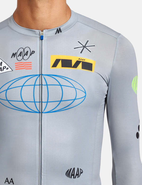  Axis pro fit jersey Sサイズ MAAP Axis Pro Jersey Long Sleeve - Storm Grey | Garmentory
