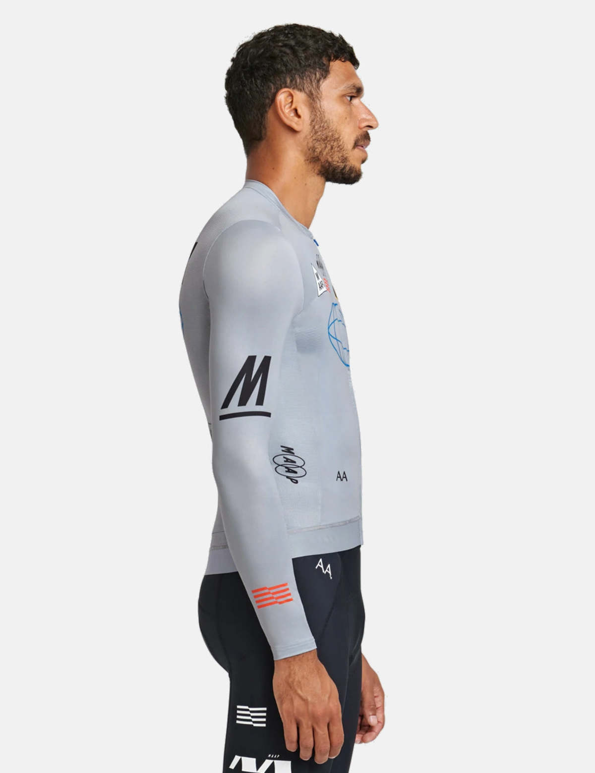 MAAP Axis Pro Jersey Long Sleeve - Storm Grey | Garmentory