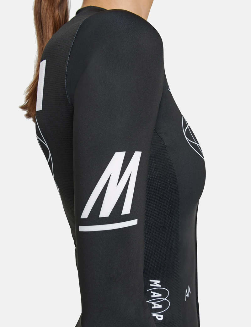 MAAP Women's Axis Pro Jersey Long Sleeve - Black | Garmentory