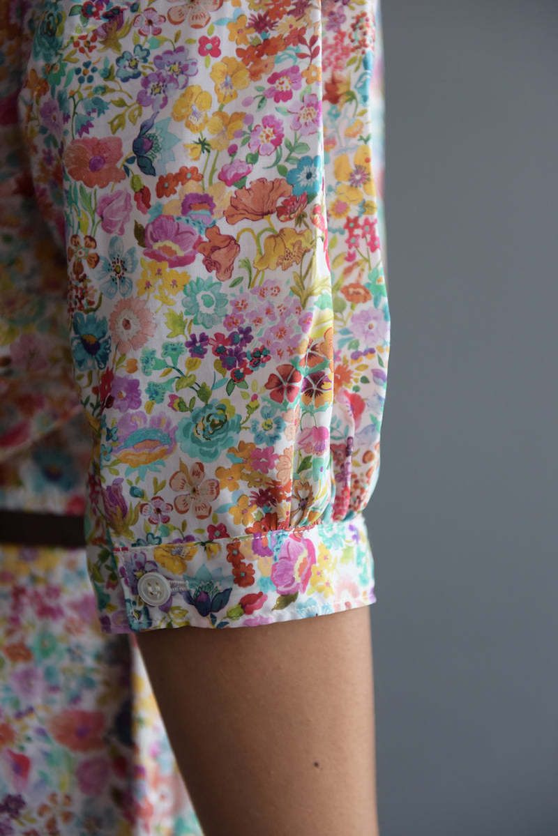 Maki Brooke Shirt Dress - Pink Flowers