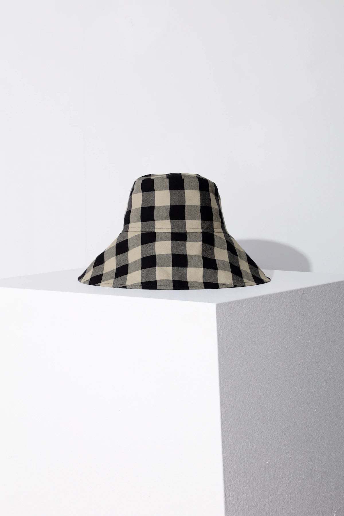 Janessa Leone Darcy Mushroom Check Bucket Hat JANESSA LEONE Darcy Bucket Hat Size Medium main image 2