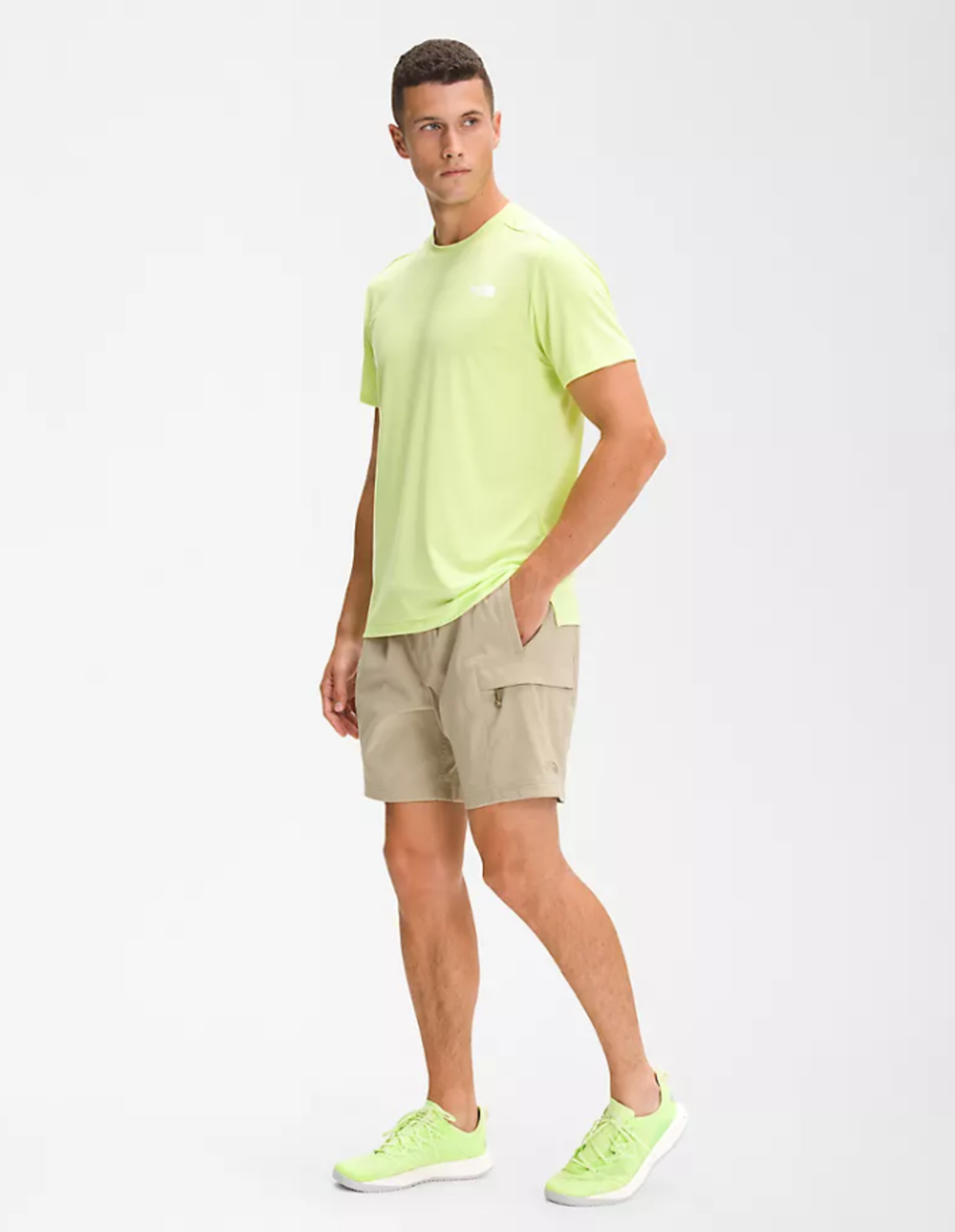 海外限定◆The North Face◆ Shorts of White/Beige Tie Dye The North Face Tech Graphic Women's Shorts Beige NF0A8CBHNXY1