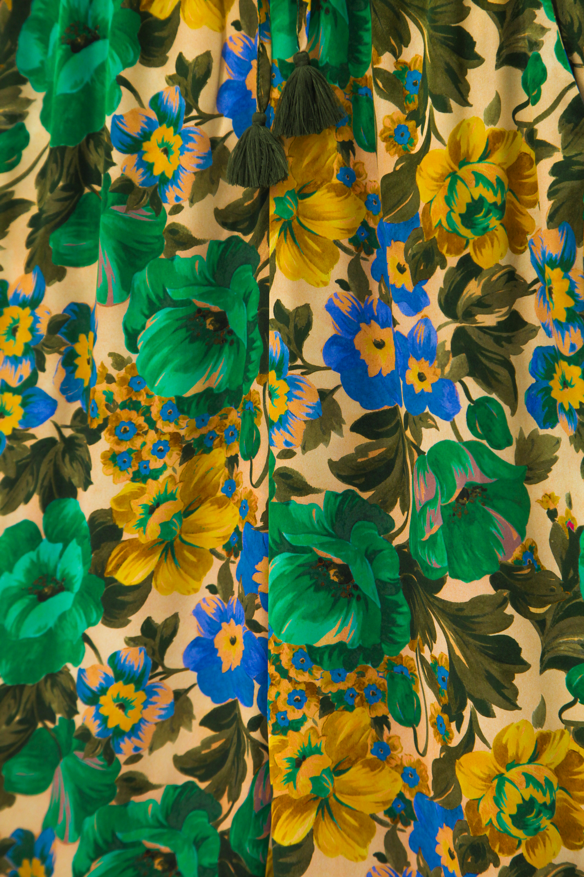 Owl Marrakech Malou Wide Leg Pant - Green/Yellow - Image 2 of 2