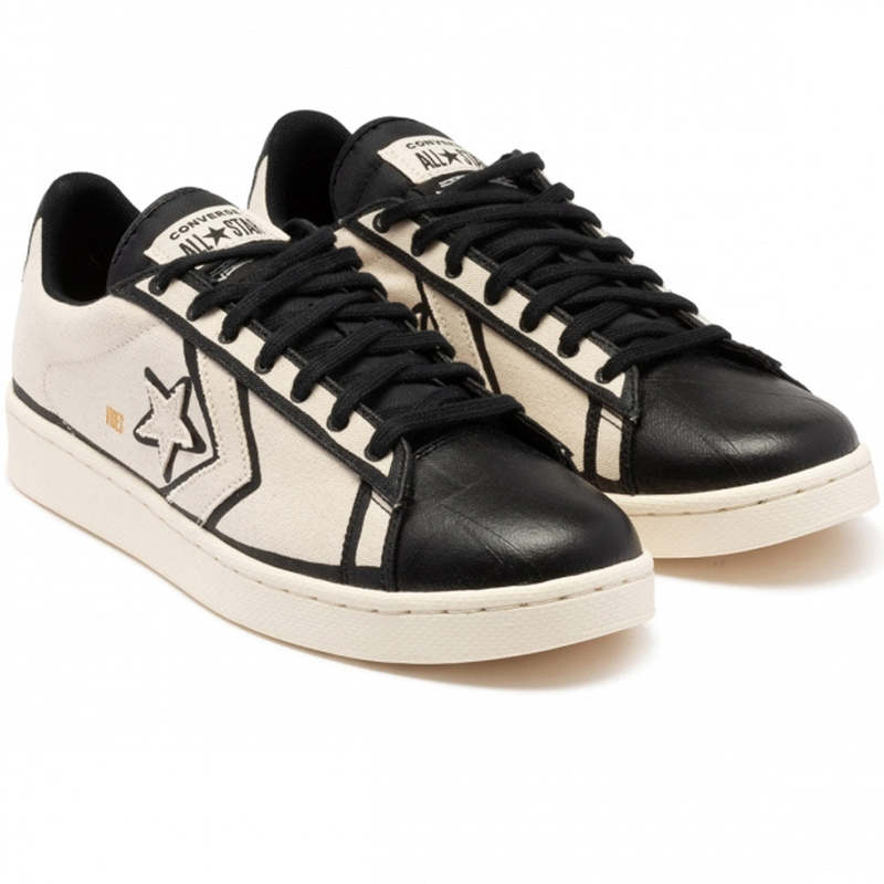 Converse Pro Leather OX x Joshua Vides Natural Ivory/Black/White