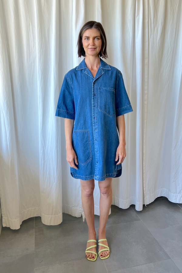 Tibi Denim Camp Dress on Garmentory