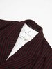 John Alexander Skelton Single Breasted Striped Wool Coat - Red/Black  - Thumbnail 3