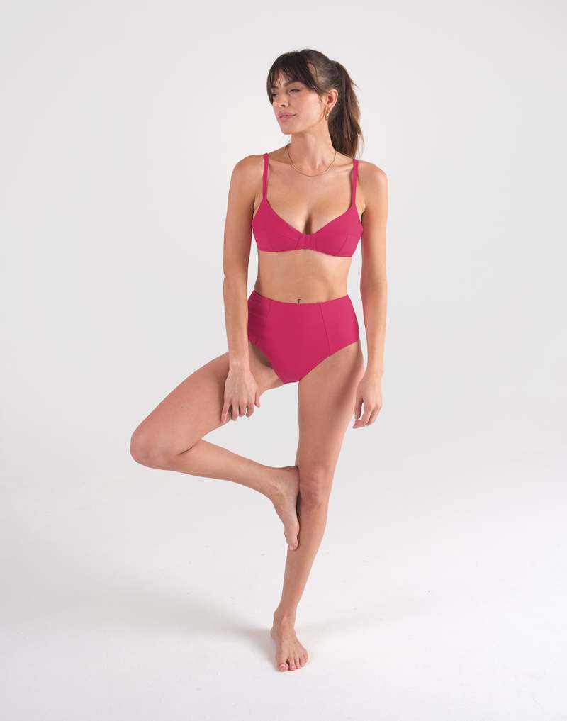 Galamaar Simone Retro Top - Hibiscus