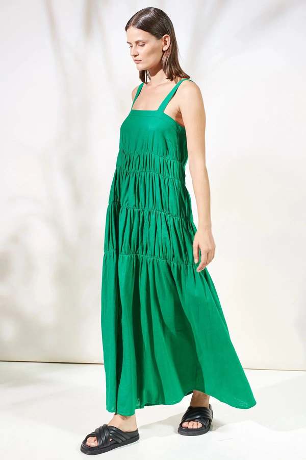 Rue Stiic Elsa Maxi Dress - Green | Garmentory