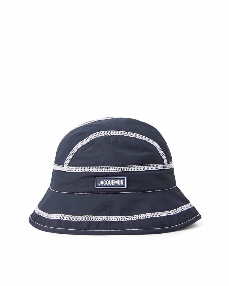 Jacquemus Le Bob Frescu Bucket Hat - BLUE | Garmentory display picture 2
