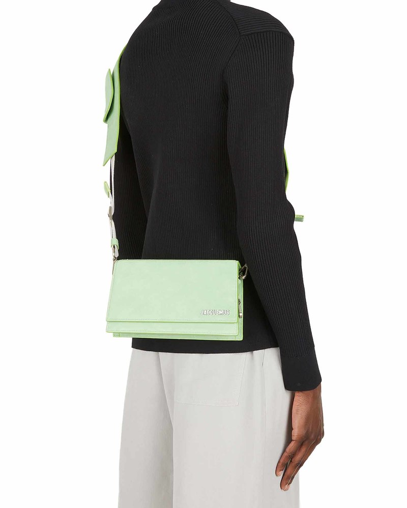 Jacquemus Le Bambino Homme Leather Bag Green Garmentory