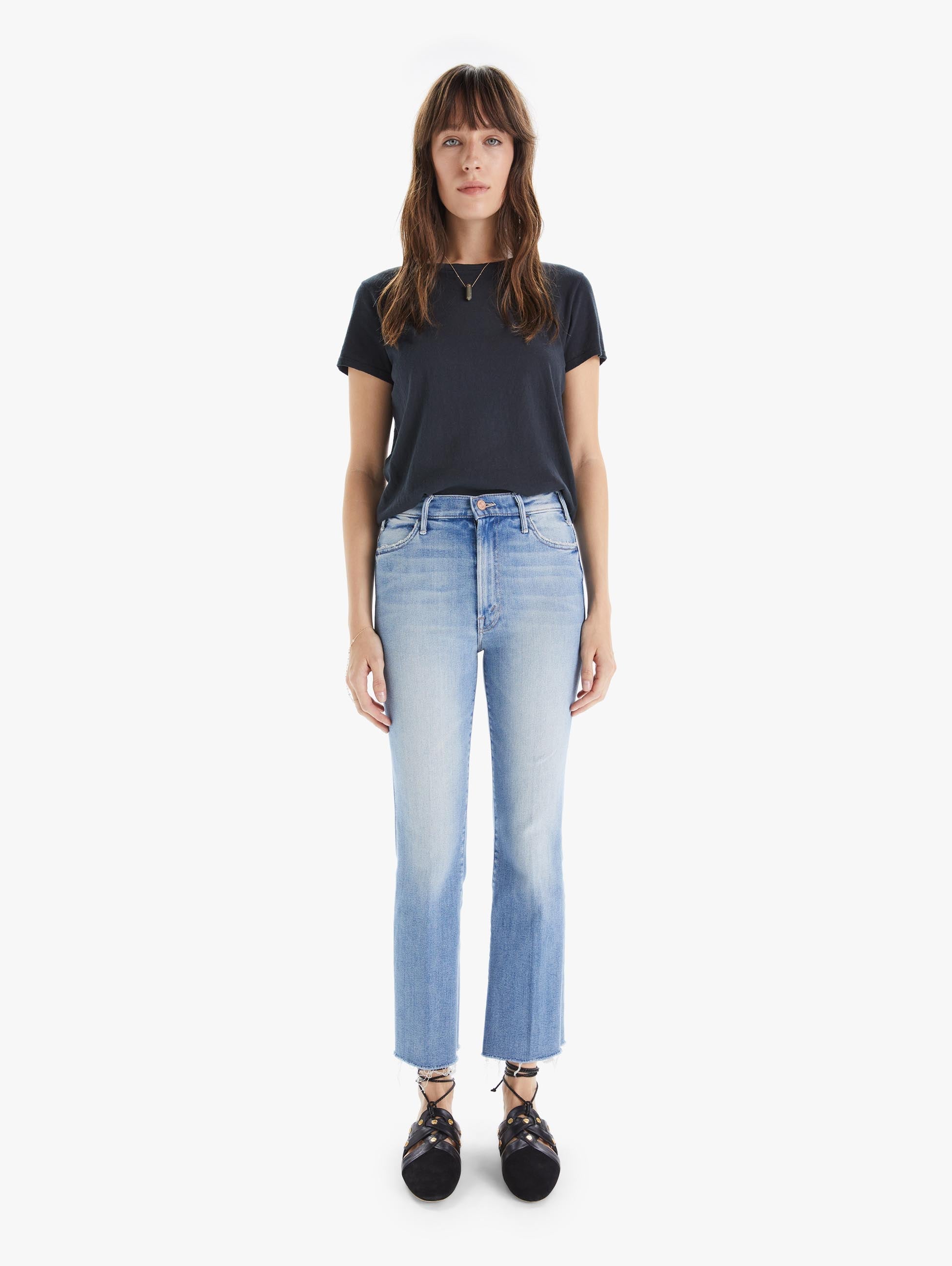 Mother Denim The Hustler Ankle Fray 