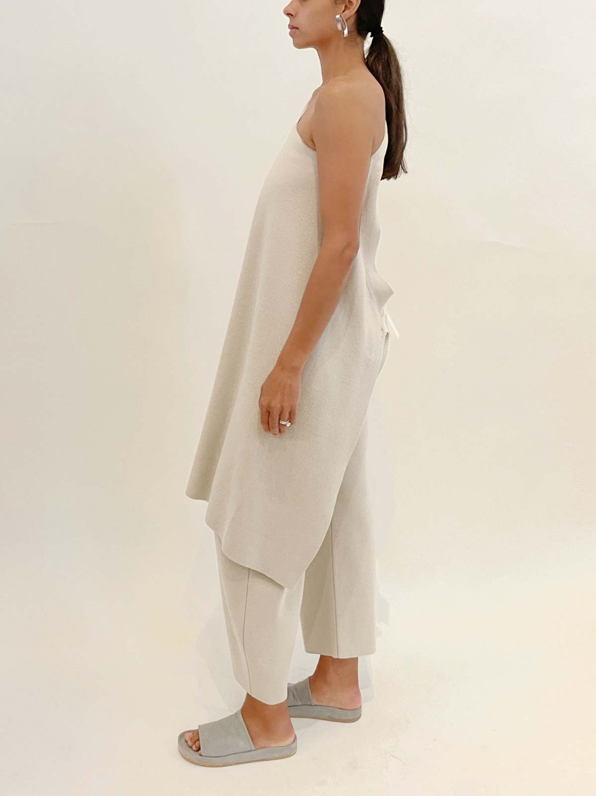 【LAUREN MANOOGIAN】INTERLOCK APRON TOP lauren_manoogian_interlock_apr