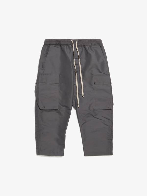 Rick Owens Dirt Cargo Cropped Pants - Gray | Garmentory