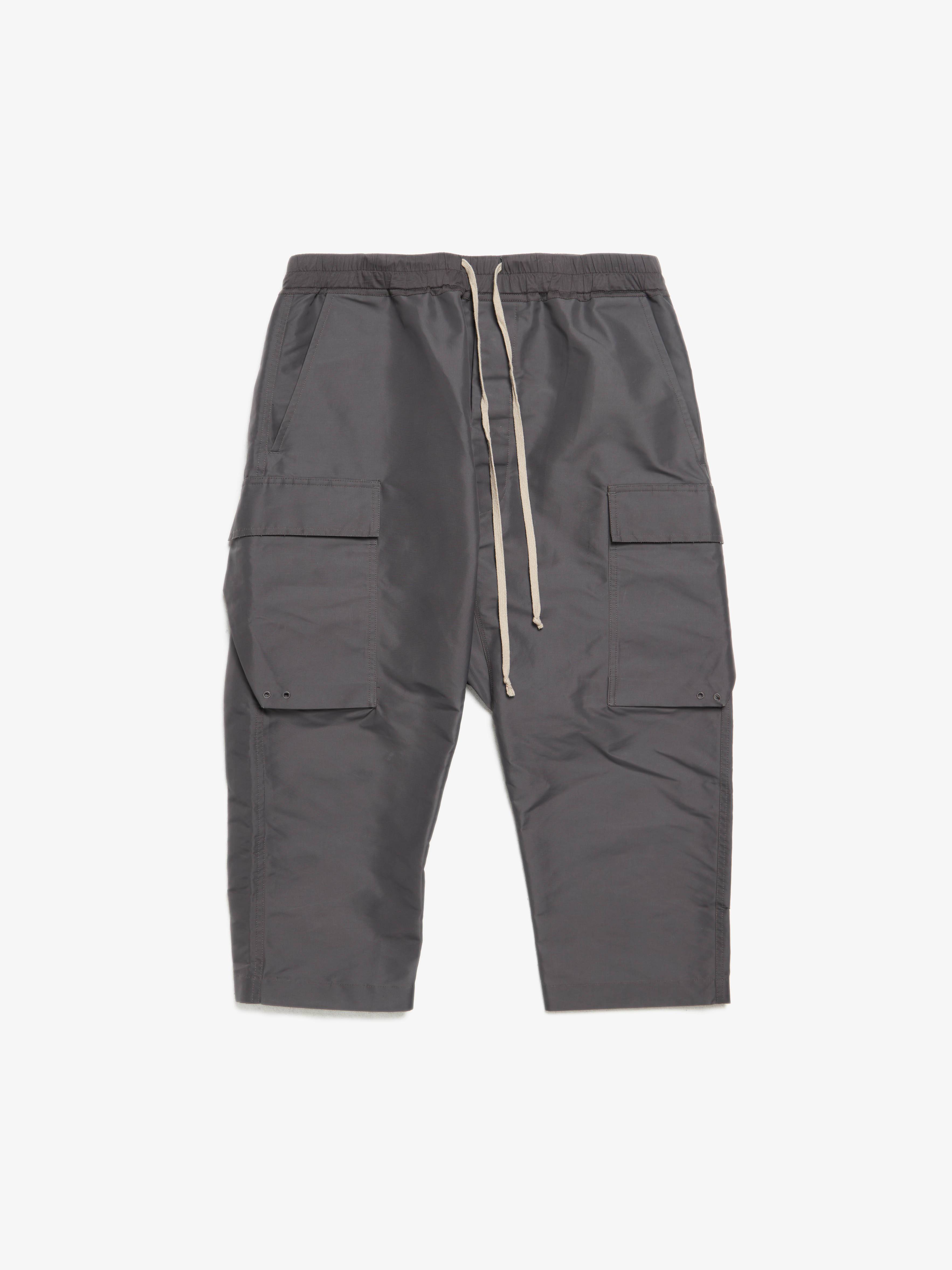 Rick Owens Dirt Cargo Cropped Pants - Gray | Garmentory