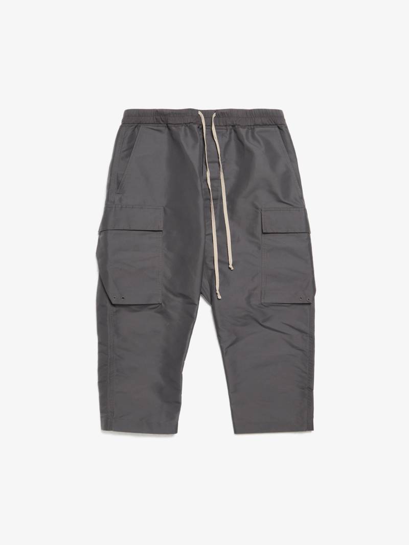 Rick Owens Dirt Cargo Cropped Pants - Gray | Garmentory
