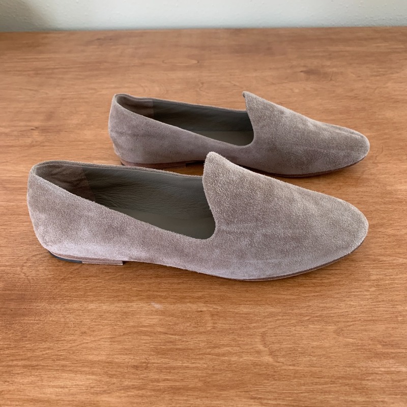 VINCE milo loafers in dark taupe Garmentory