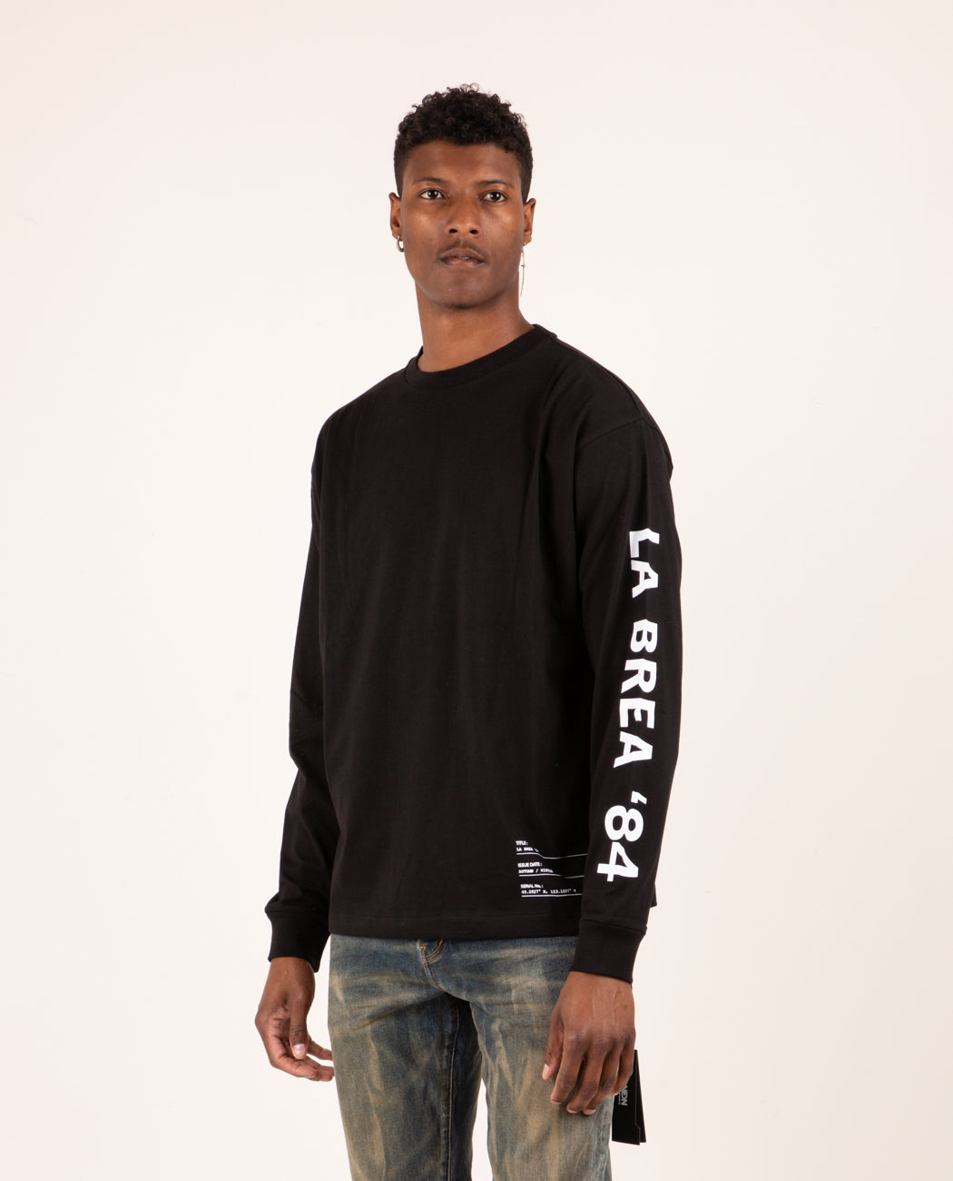 NEON DENIM BRAND La Brea Ave L/S Tee - Black | Garmentory