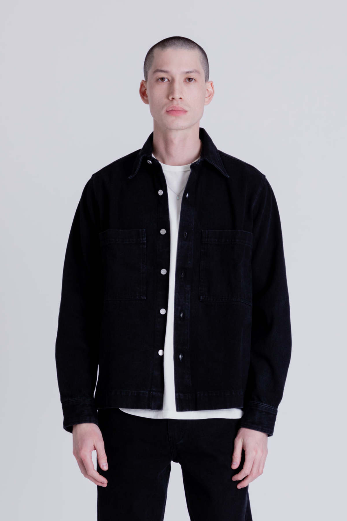 Schnayderman's Overshirt Workwear Denim - Black - Image 1 of 6