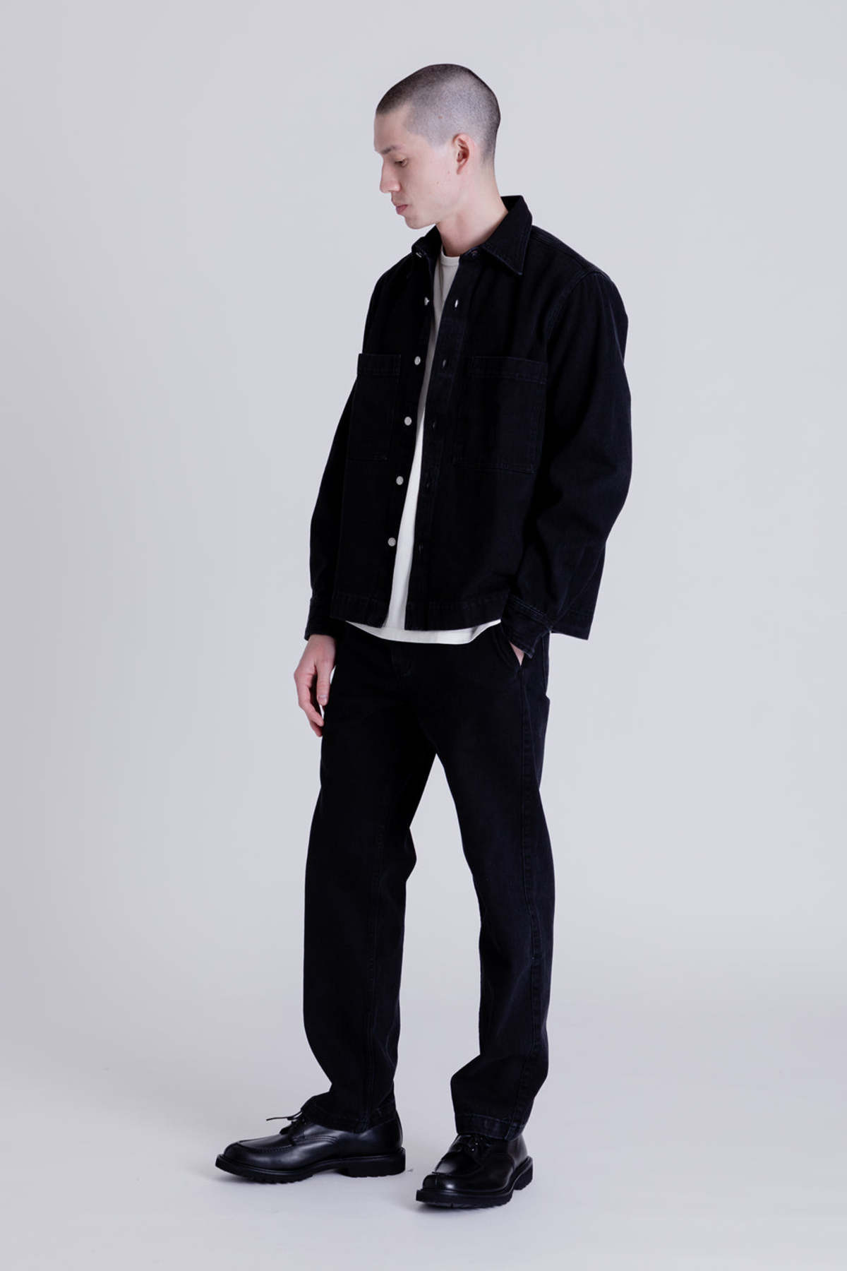 Schnayderman's Overshirt Workwear Denim - Black - Image 2 of 6