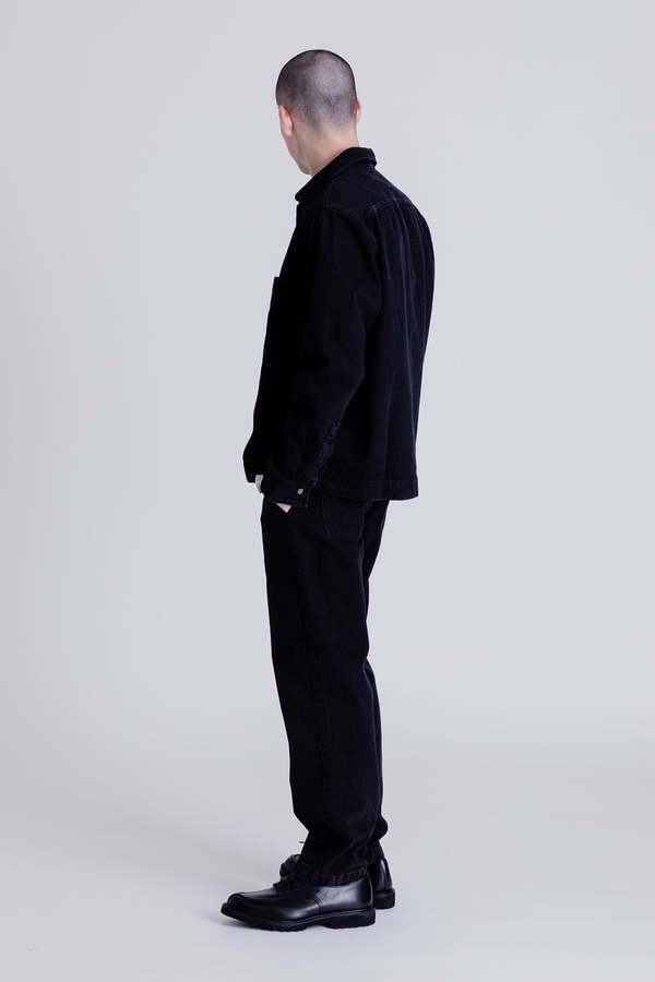 Schnayderman's Overshirt Workwear Denim - Black | Garmentory