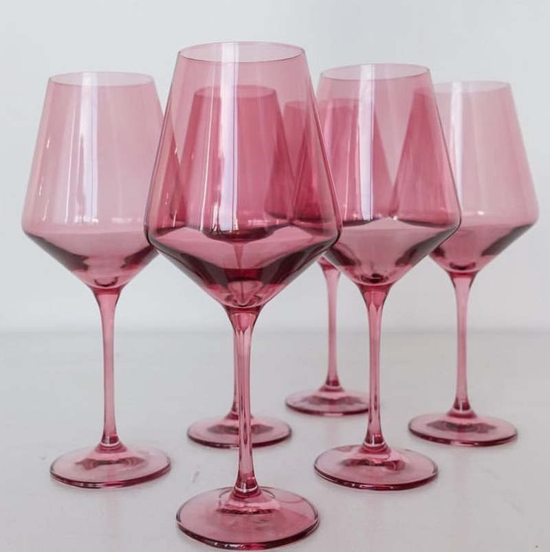 Estelle Wine Glasses - Rose | Garmentory