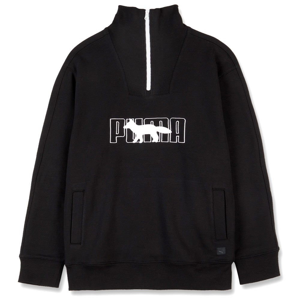 美品⬛︎WIND AND SEA⬛︎PUMA⬛︎2022ss⬛︎コラボロンT⬛︎XL Puma-x-Maison-Kitsune-Half-Zip
