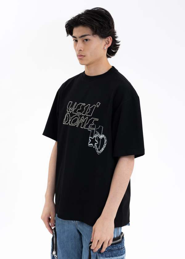 WE11DONE NEON SIGN SPRAY T SHIRT 