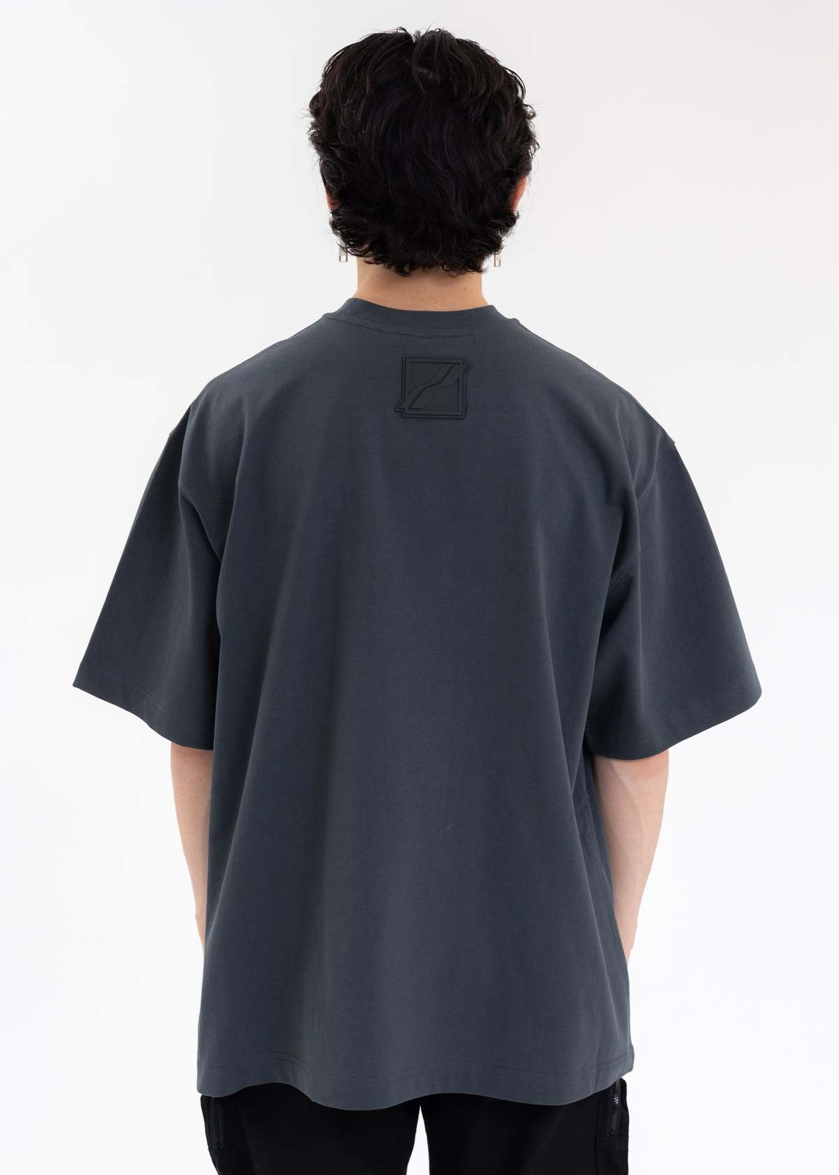 Tシャツ・カットソー WELL DONE T-SHIRTS (WDTT123793UCH CHARCOAL) WE11 DONE Charcoal Cotton T-shirt | italist