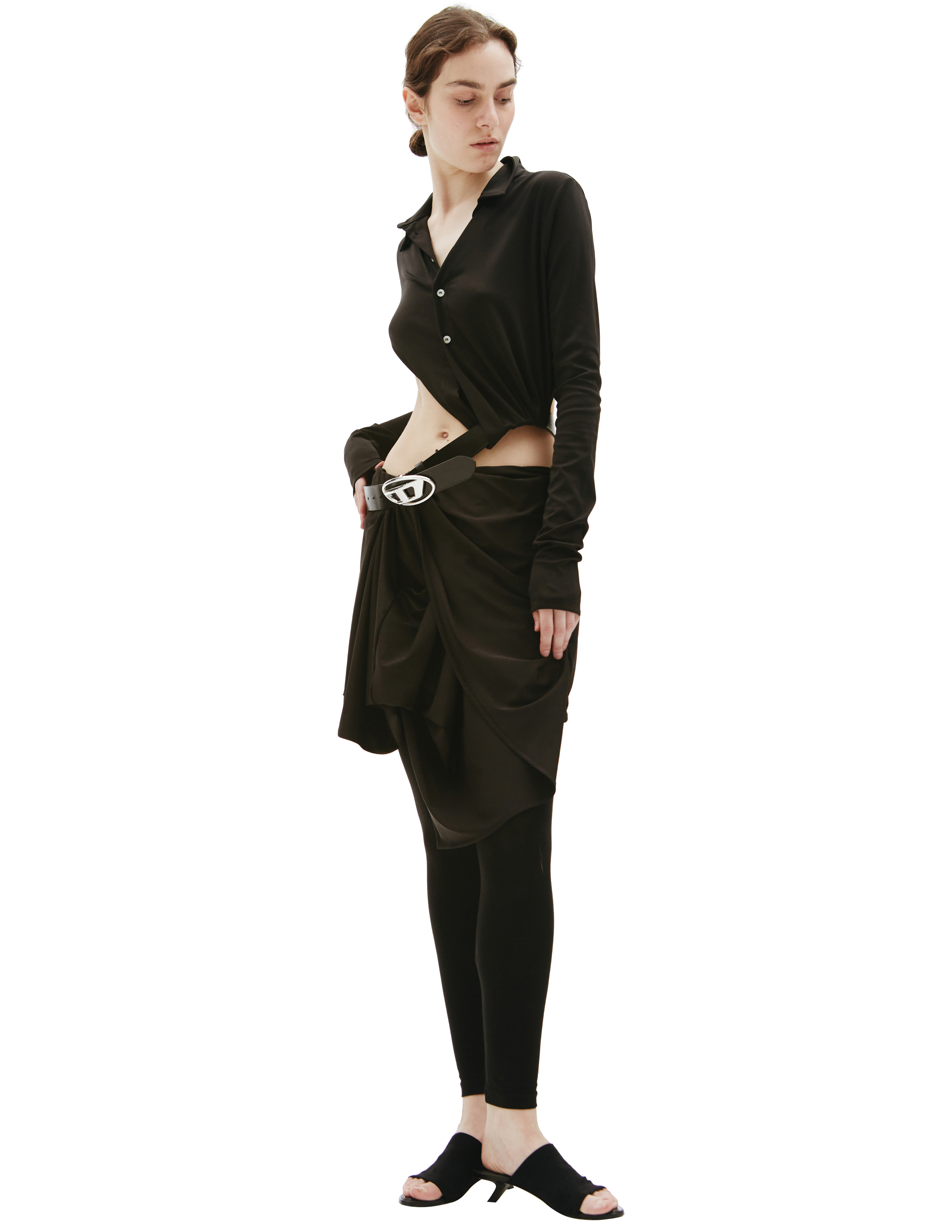 Diesel Asymmetric Dress with Belt | Garmentory Diesel Asymmetric Dress with Belt | Garmentory