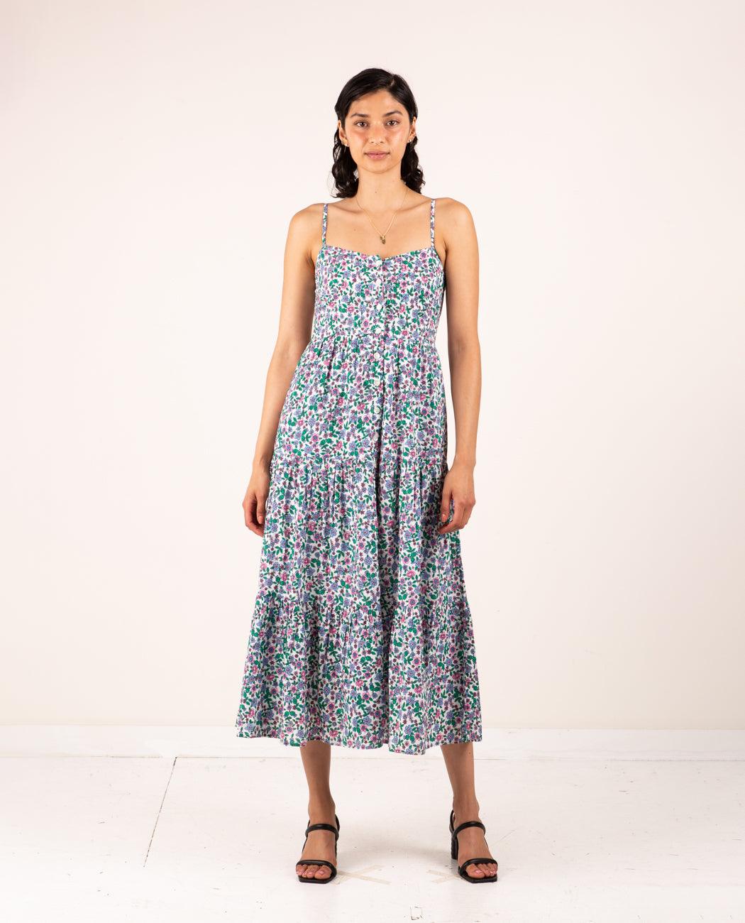 beryl midi dress Beryl Floral Midi Dress  Addie rose