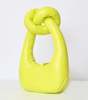 A.W.A.K.E. MODE Mia Handbag with Knot Handle - Citron Green - Thumbnail 2