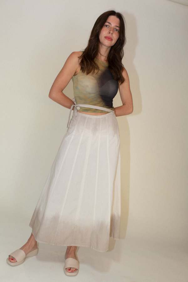 スカート PALOMA WOOL Women Mid Skirts UO3404 MAE DAGRE GREY Paloma Wool Skirts - Gray | Wanan Luxury
