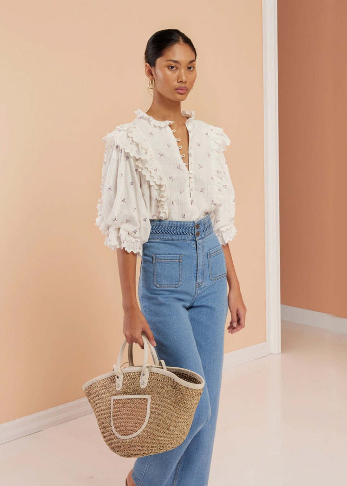【完売品】Gajess ガジェス Marguerite Blouse Muguet blouse | Gajess