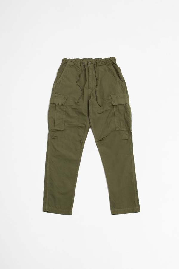 Orslow Easy Cargo Pants Army Green Garmentory