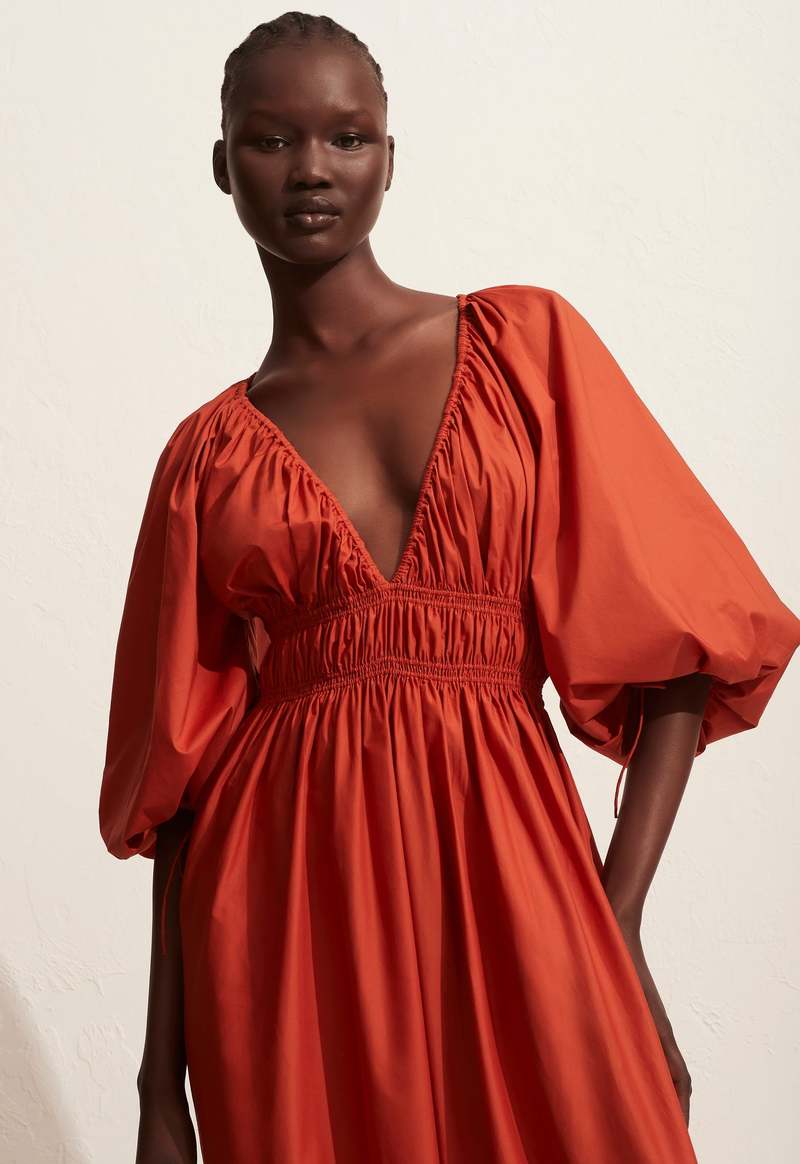 strapless open back dress Matteau Sheer Cami Dress