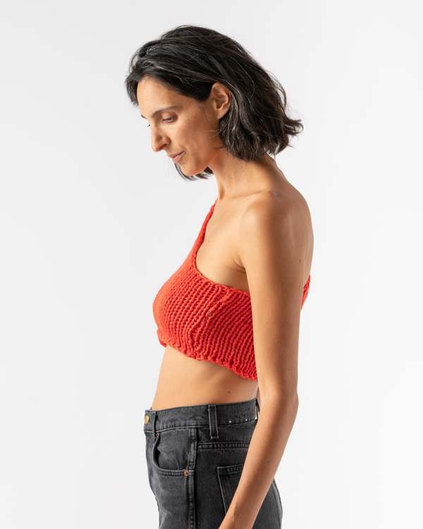 paloma wool moneo ニット ワンショルダー レッド Paloma Wool: Red Iglú Sweater | SSENSE UK