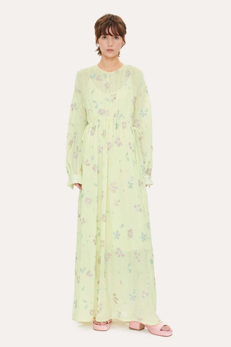 Stine Goya Tammy Dress - Green Jae Garden | Garmentory