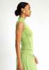 The Line By K Reese Mock Neck Top - Apple Green - Thumbnail 2